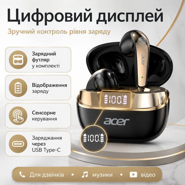 Бездротові Bluetooth  навушники з цифровим дисплеєм B-027 фото