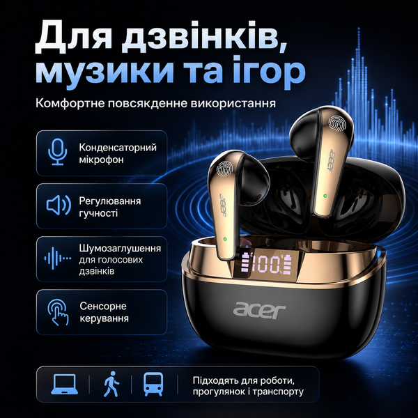 Бездротові Bluetooth  навушники з цифровим дисплеєм B-027 фото