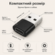 Перехідний адаптер USB-A на USB-C з функцією OTG 009 фото 4